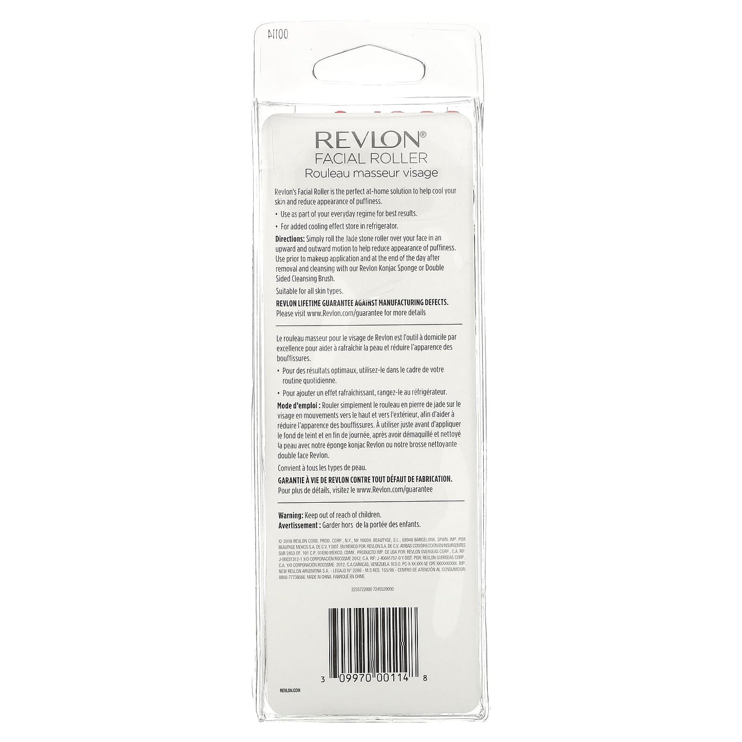 Revlon, Facial Roller, Natural Jade Stone, 1 Roller