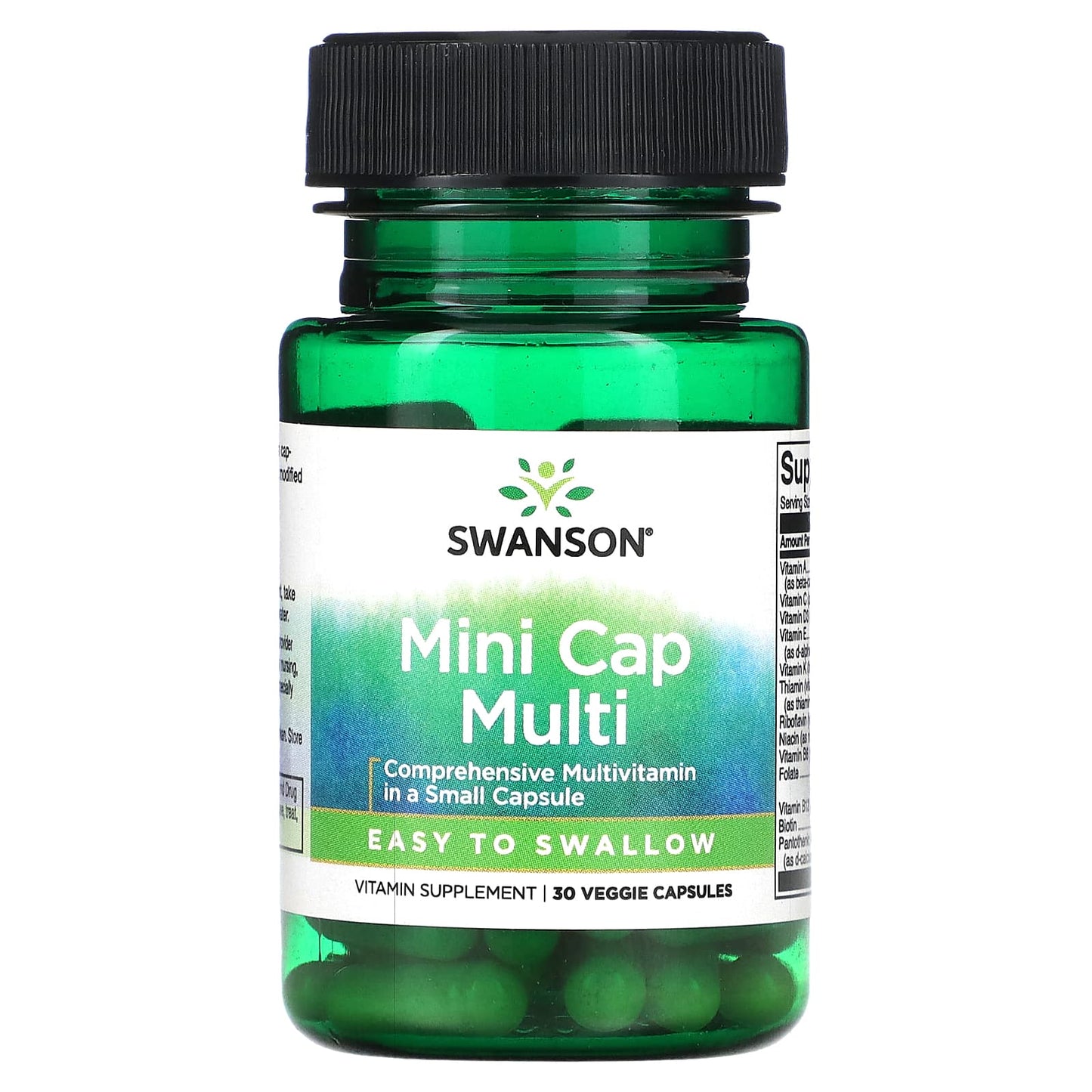 Swanson-Mini Cap Multi-30 Veggie Capsules