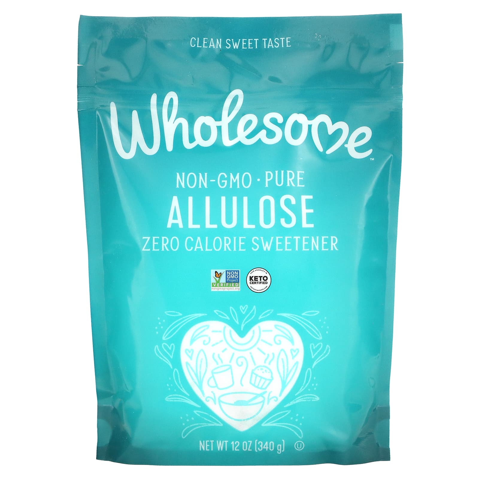 Wholesome Sweeteners-Allulose-Zero Calorie Sweetener-12 oz (340 g)