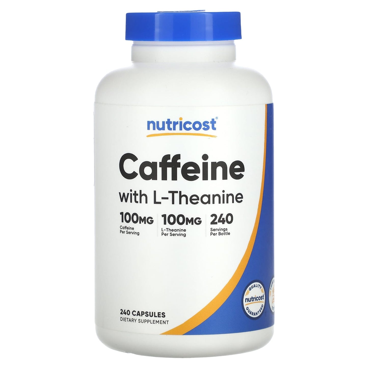 Nutricost-Caffeine With L-Theanine-240 Capsules