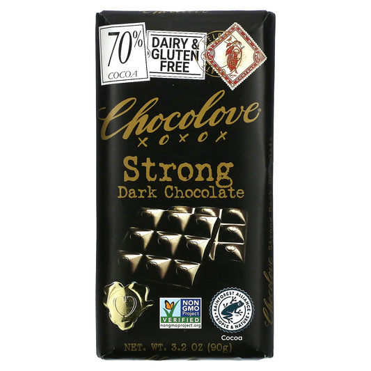 Chocolove-Strong Dark Chocolate-70% Cocoa-3.2 oz (90 g)