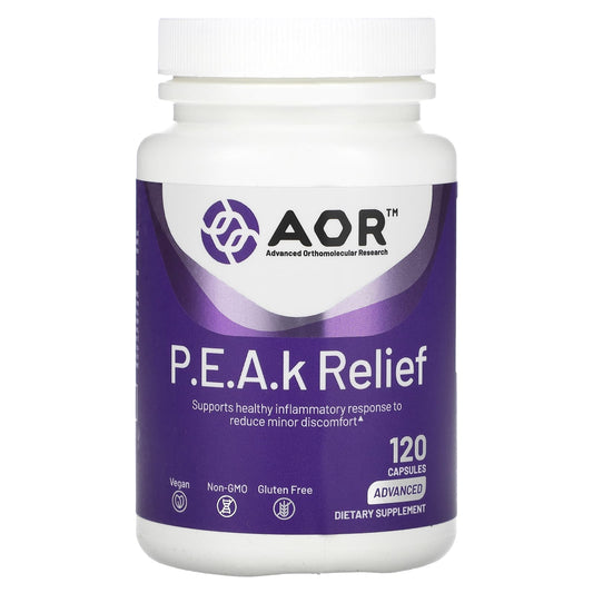 Advanced Orthomolecular Research AOR-P.E.A.k Relief -120 Capsules