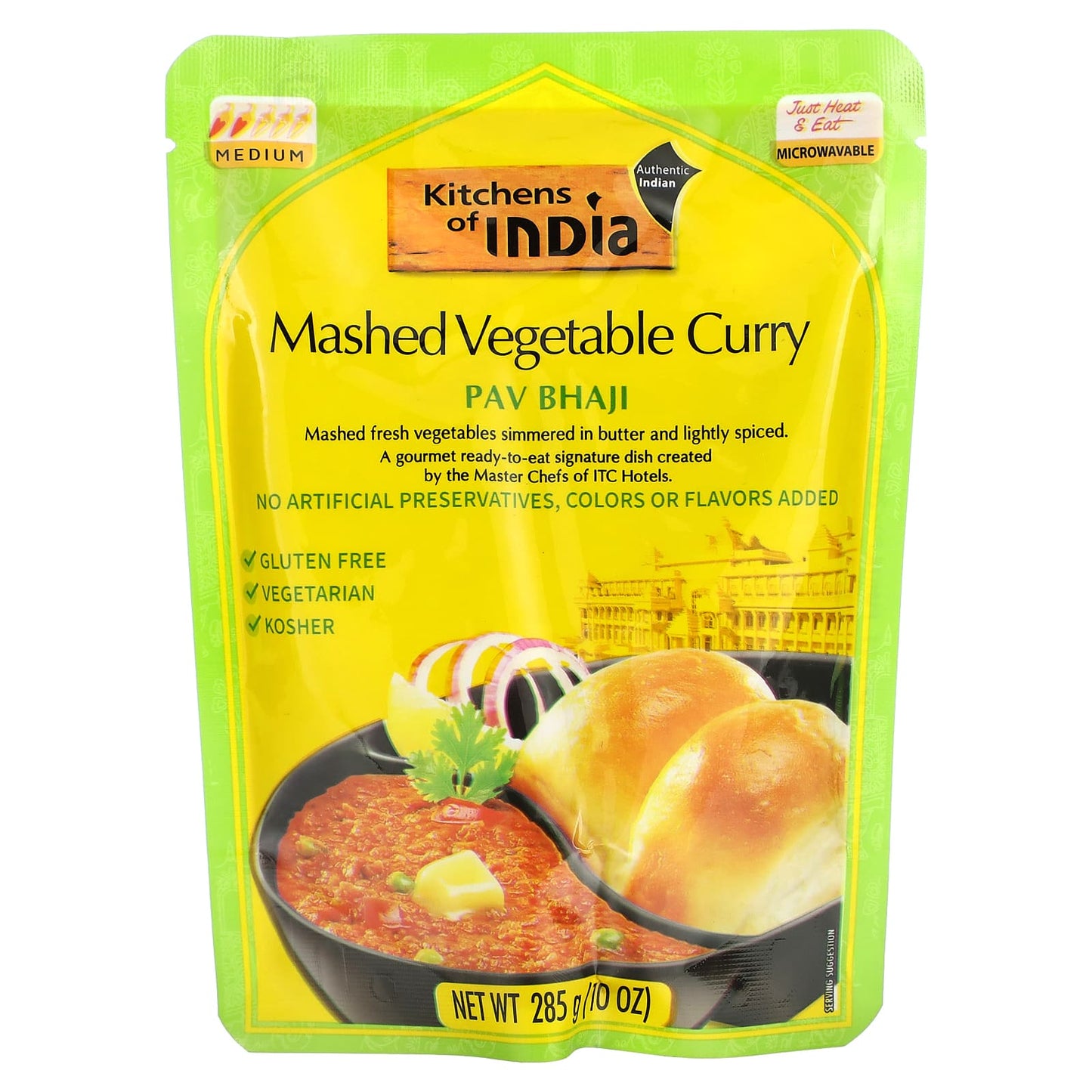 Kitchens of India-Pav Bhaji-Mashed Vegetable Curry-Medium-10 oz (285 g)