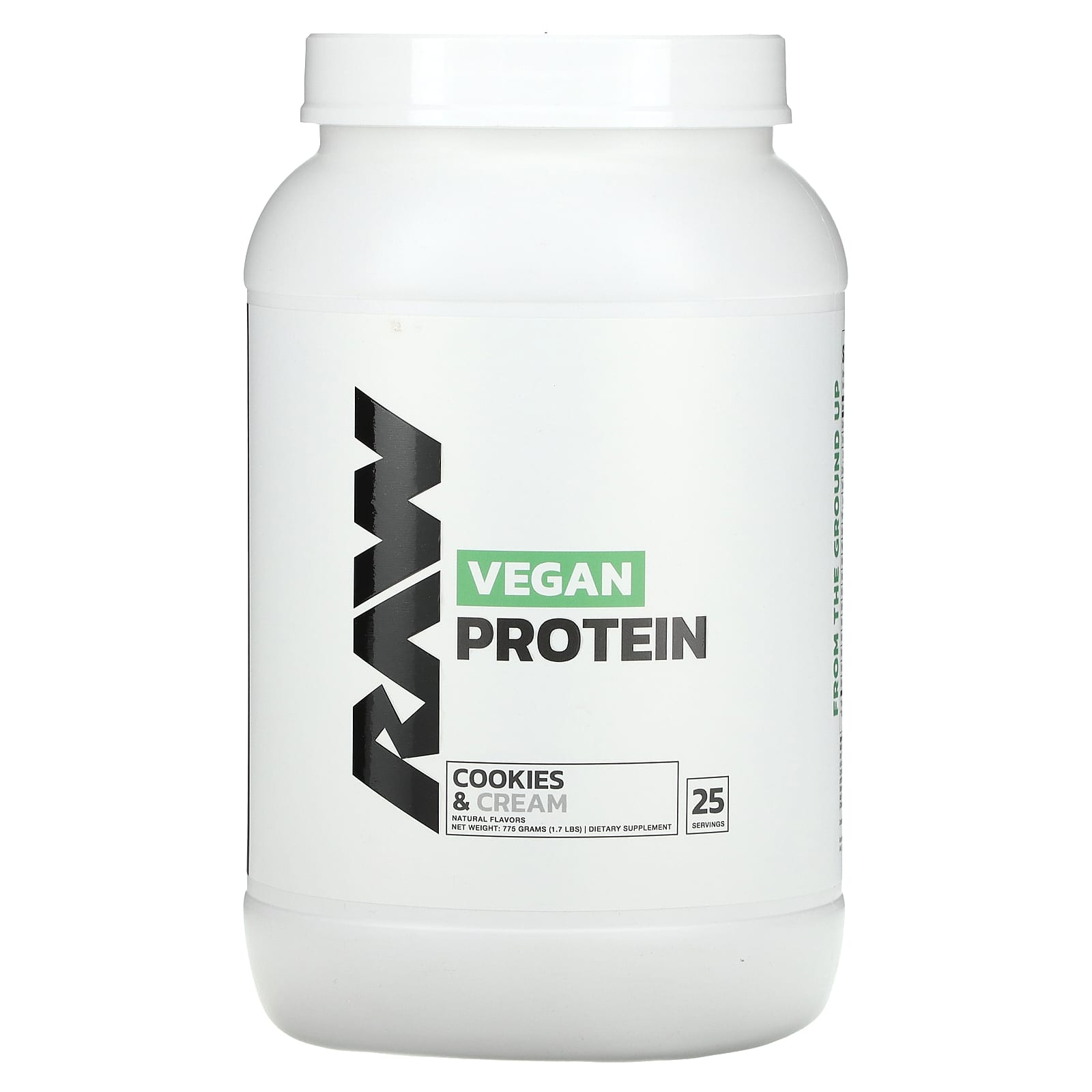 Raw Nutrition-Vegan Protein-Cookies & Cream-1.7 lbs (775 g)