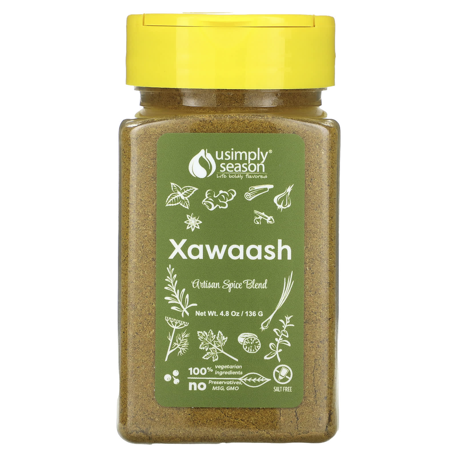 USimplySeason-Artisan Spice Blend-Xawaash-4.8 oz (136 g)