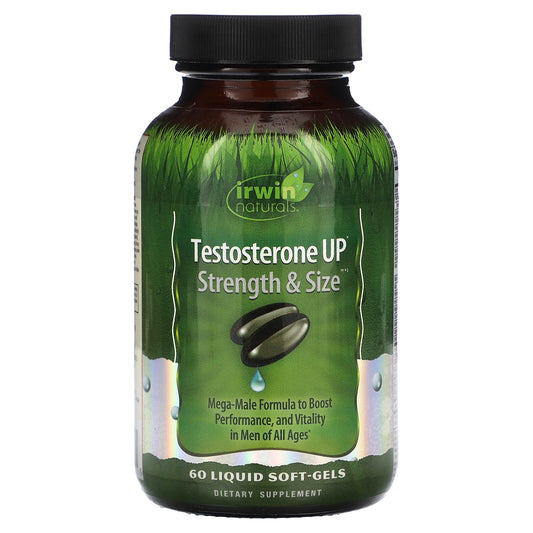 Irwin Naturals-Testosterone Up-Strength & Size-60 Liquid Softgels