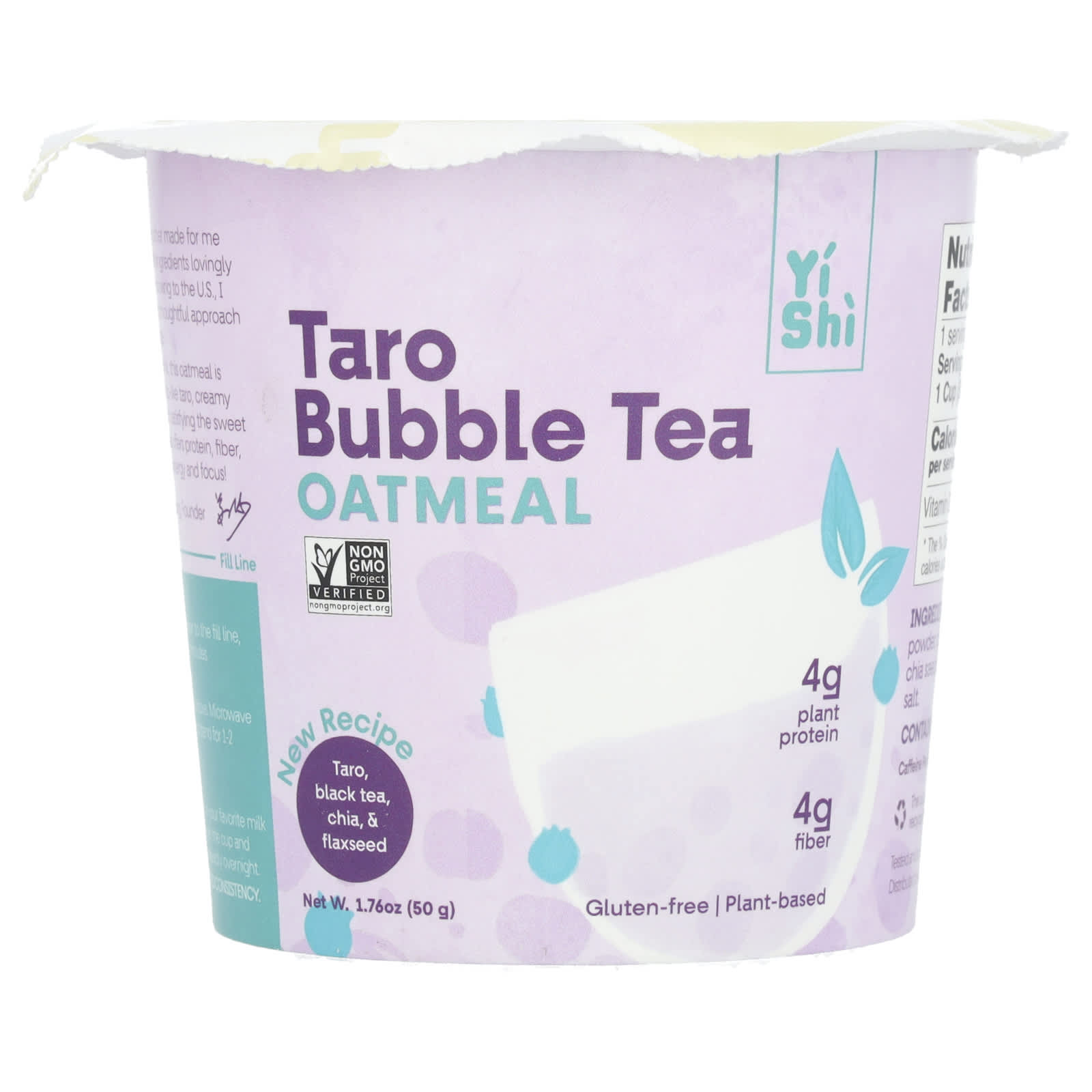 Yishi-Oatmeal-Taro Bubble Tea-1.76 oz (50 g)