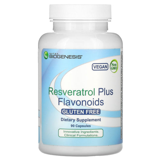 Nutra BioGenesis-Resveratrol Plus Flavonoids-90 Capsules