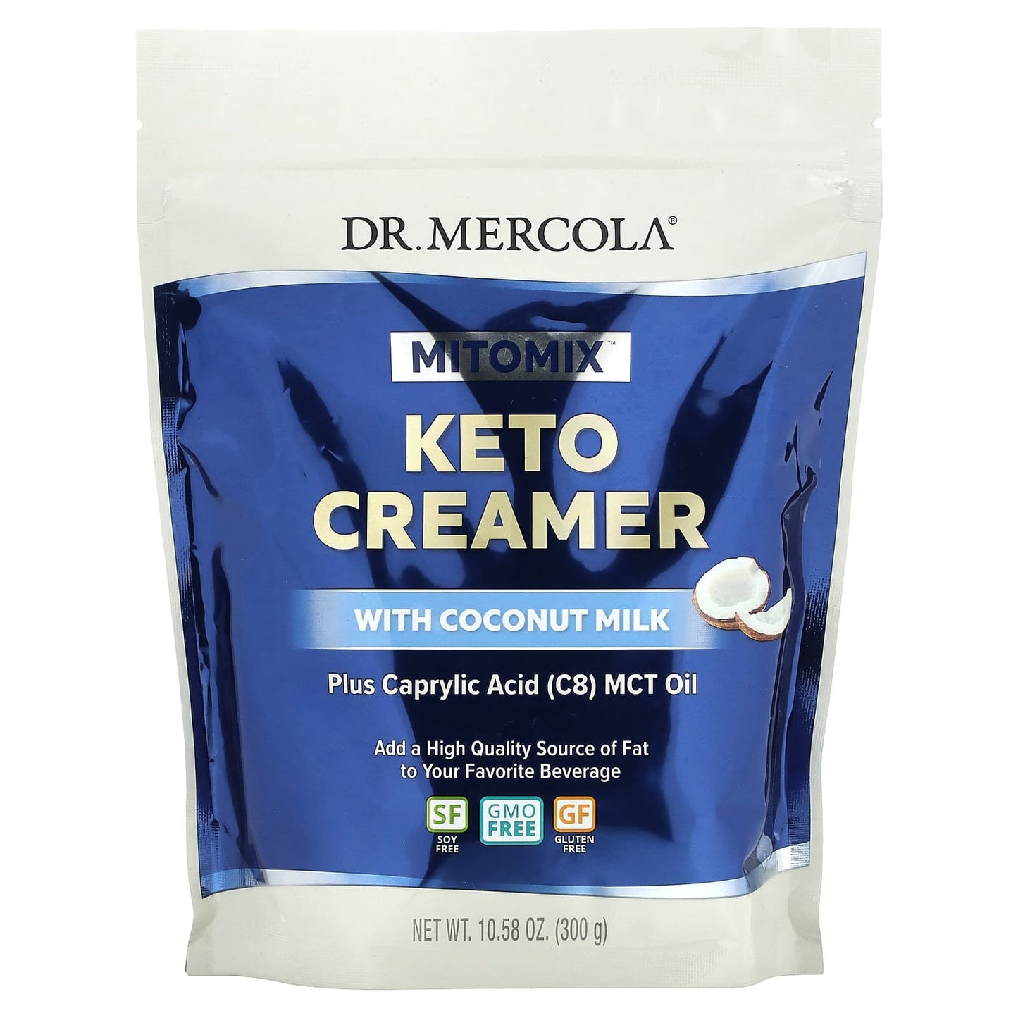 Dr. Mercola-Mitomix-Keto Creamer with Coconut Milk-10.58 oz (300 g)