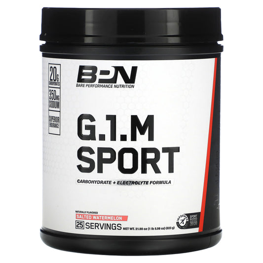 Bare Performance Nutrition-G.1.M Sport-Salted Watermelon-1 lb 5.98 oz (623 g)