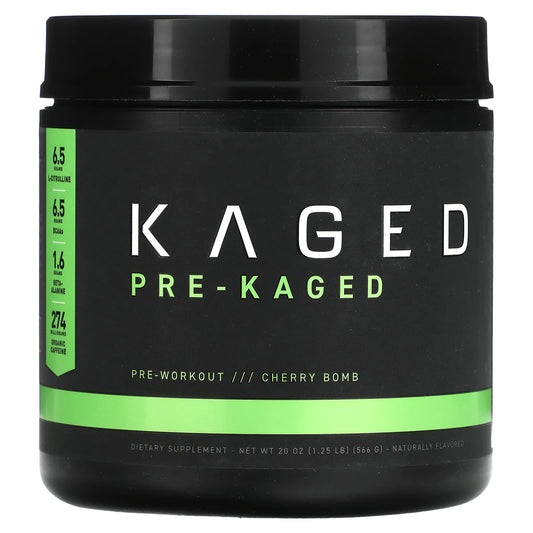 Kaged-PRE-KAGED-Pre-Workout-Cherry Bomb-1.25 lb (566 g)