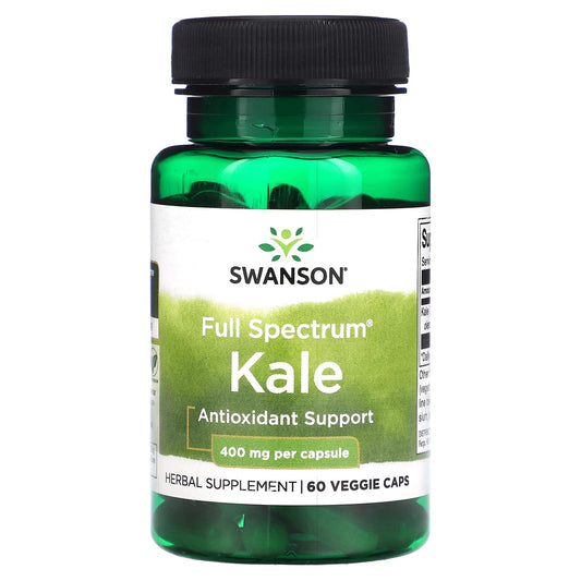 Swanson-Full Spectrum Kale-400 mg-60 Veggie Caps