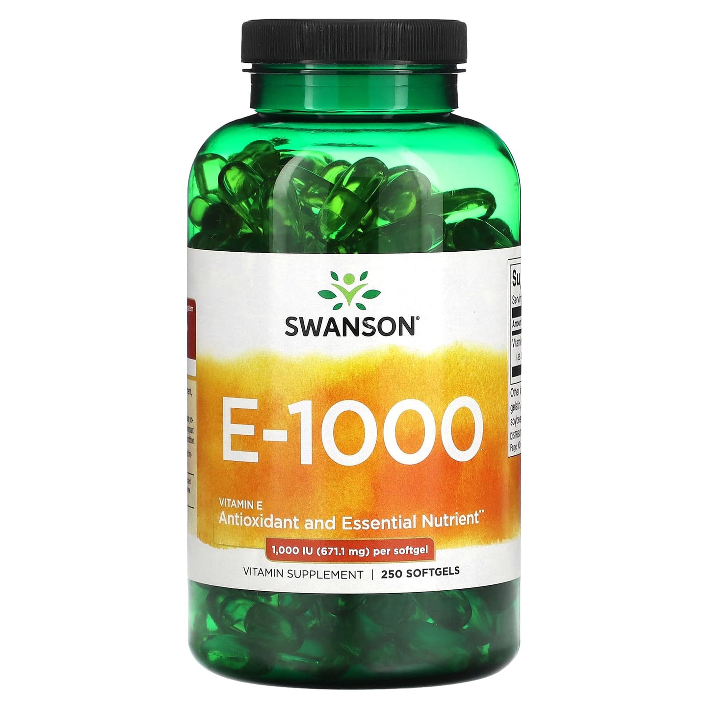 Swanson-E - 1000-1,000 IU (671.1 mg)-250 Softgels