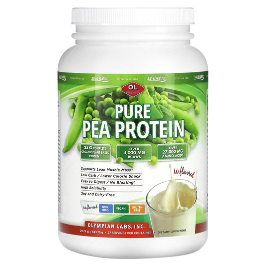 Olympian Labs-Pure Pea Protein-Unflavored-29.76 oz (843.75 g)