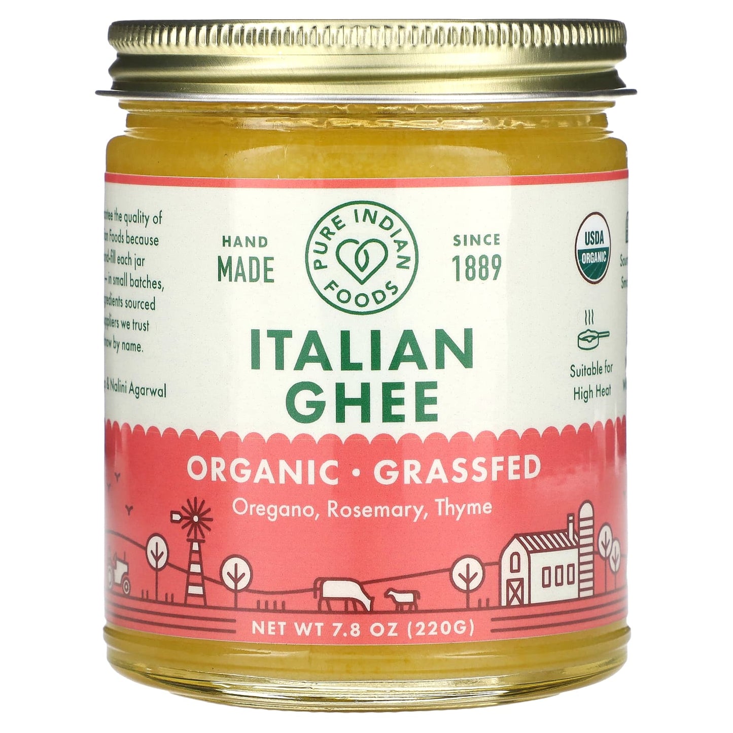 Pure Indian Foods-Italian Ghee-7.8 oz (220 g)