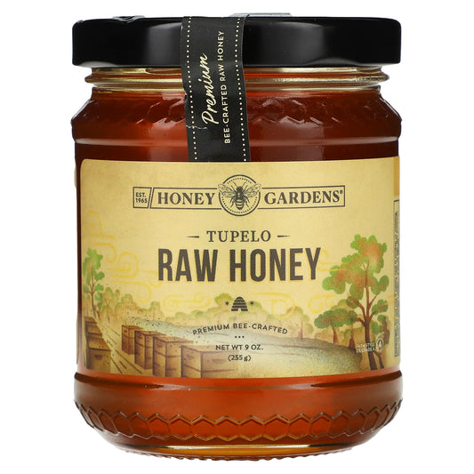 Honey Gardens-Tupelo Raw Honey-9 oz (255 g)