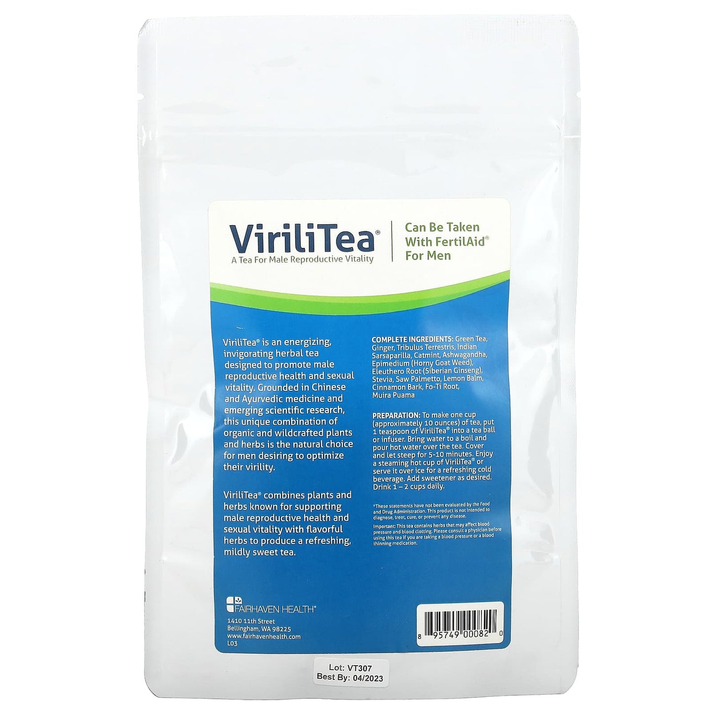 Fairhaven Health, ViriliTea for Men, 4 oz