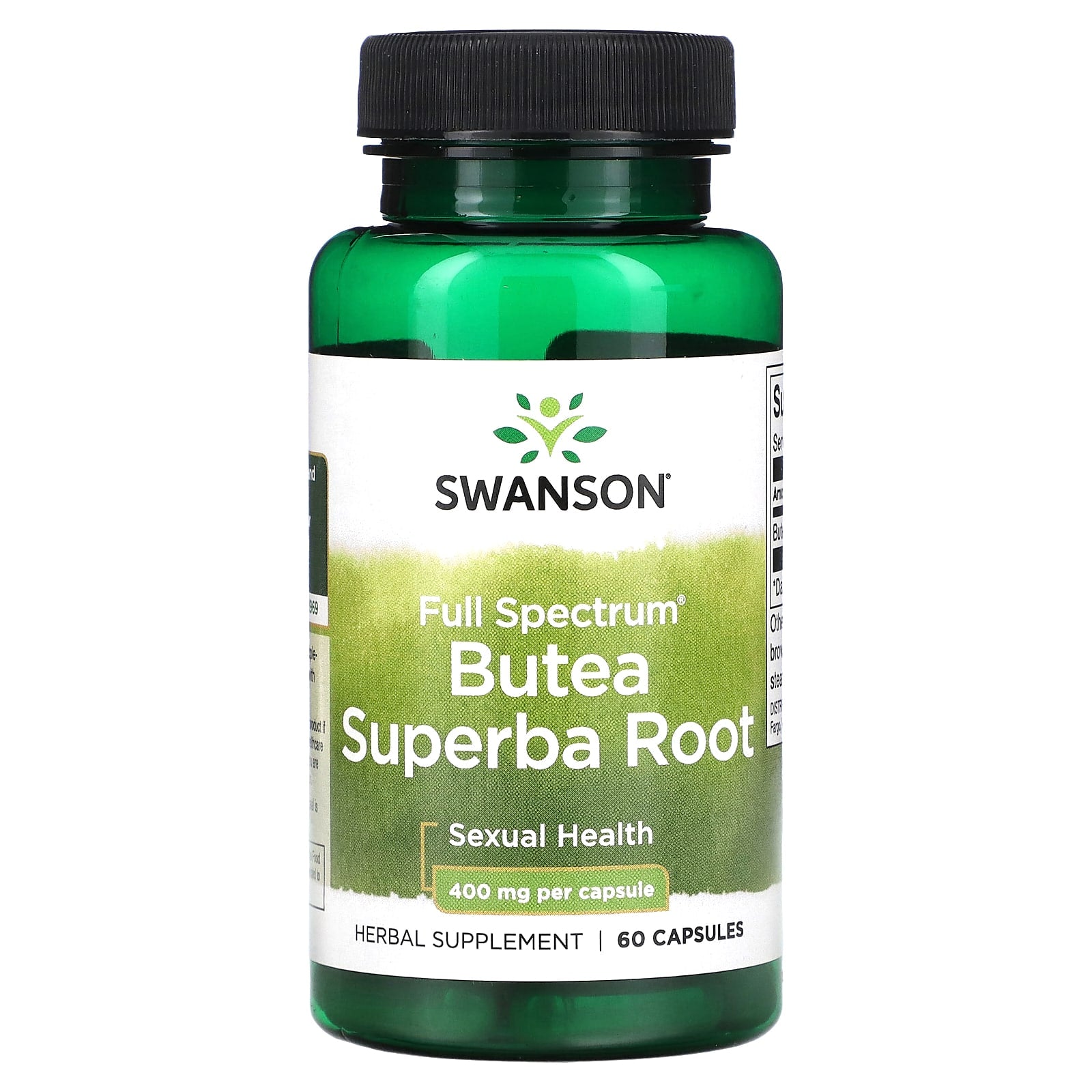 Swanson-Full Spectrum Butea Superba Root-400 mg-60 Capsules