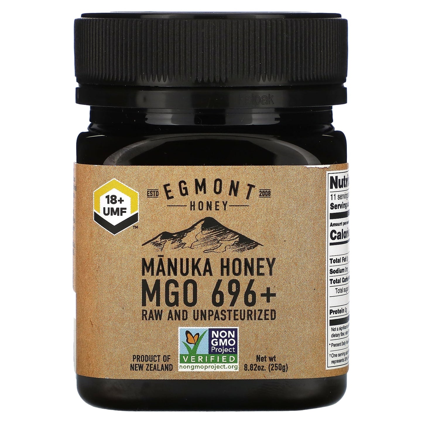 Egmont Honey-Manuka Honey-Raw And Unpasteurized-MGO 696+-8.82 oz (250 g)