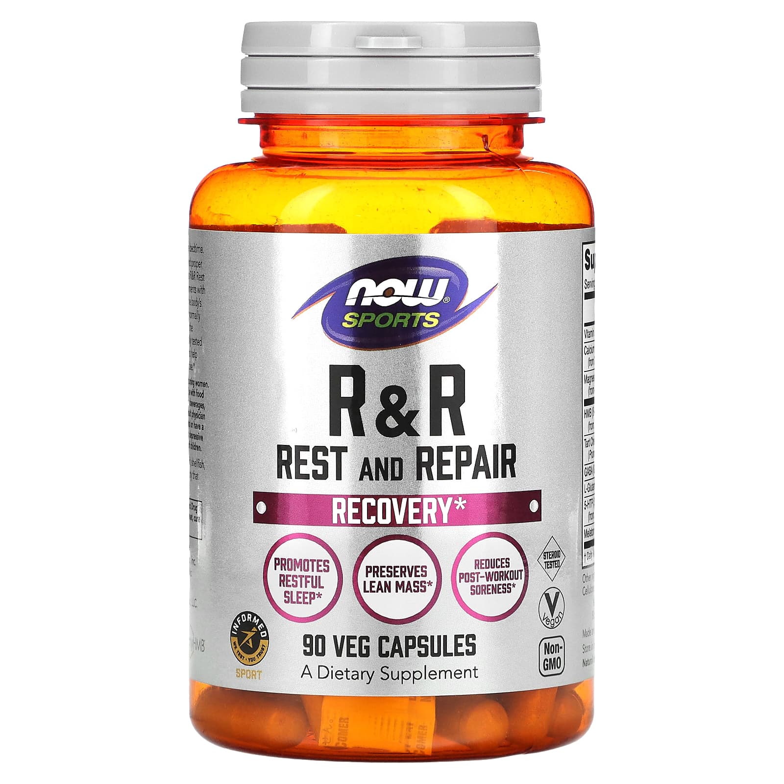 NOW Foods-Rest & Repair-Recovery -90 Veg Capsules