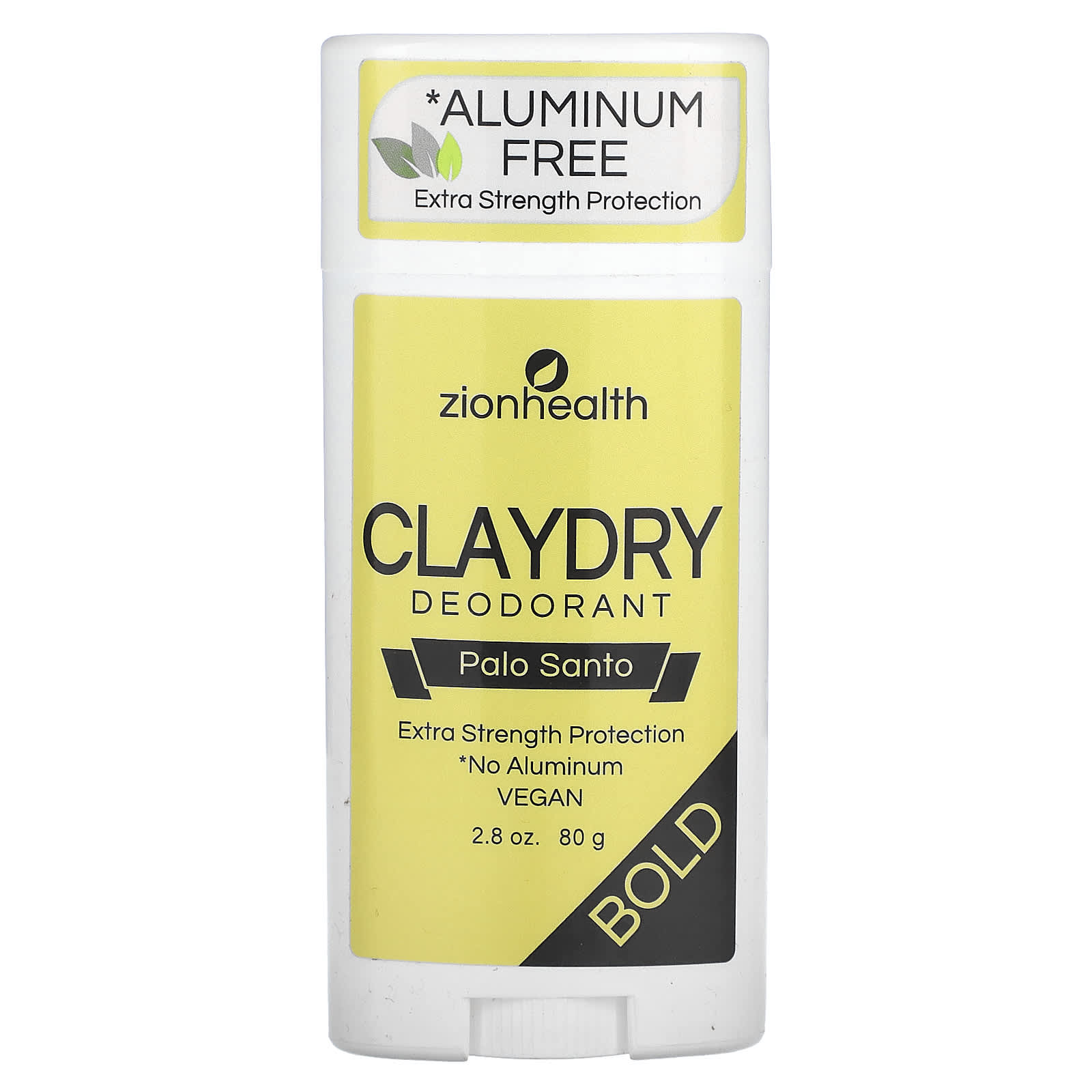 Zion Health-Claydry Deodorant-Bold-Palo Santo -2.8 oz (80 g)