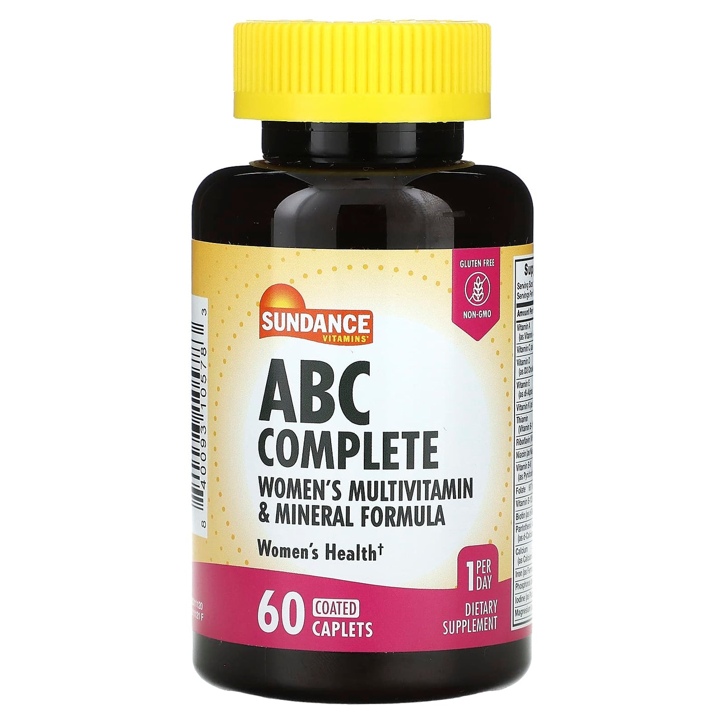 Sundance Vitamins-ABC Complete-Women's Multivitamin & Mineral Formula-60 Coated Caplets