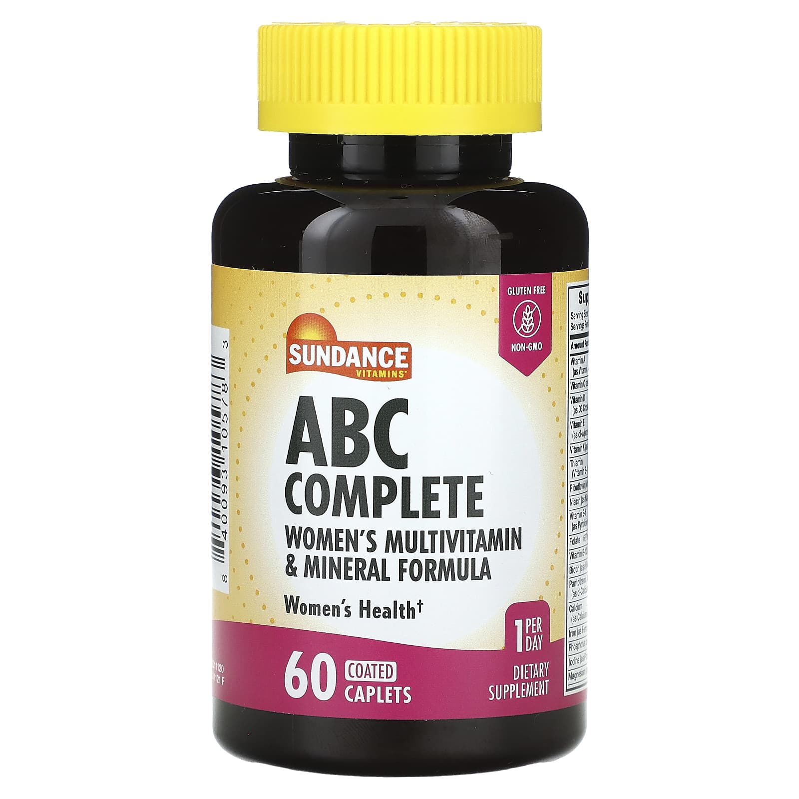 Sundance Vitamins-ABC Complete-Women's Multivitamin & Mineral Formula-60 Coated Caplets