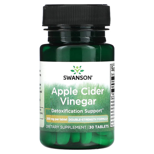 Swanson-Apple Cider Vinegar-200 mg -30 Tablets