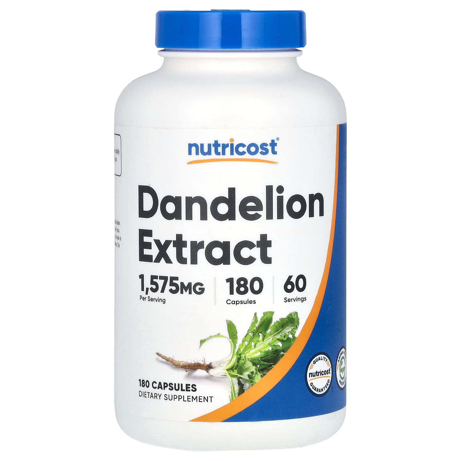 Nutricost-Dandelion Extract-1,575 mg-180 Capsules (525 mg Per Capsule)