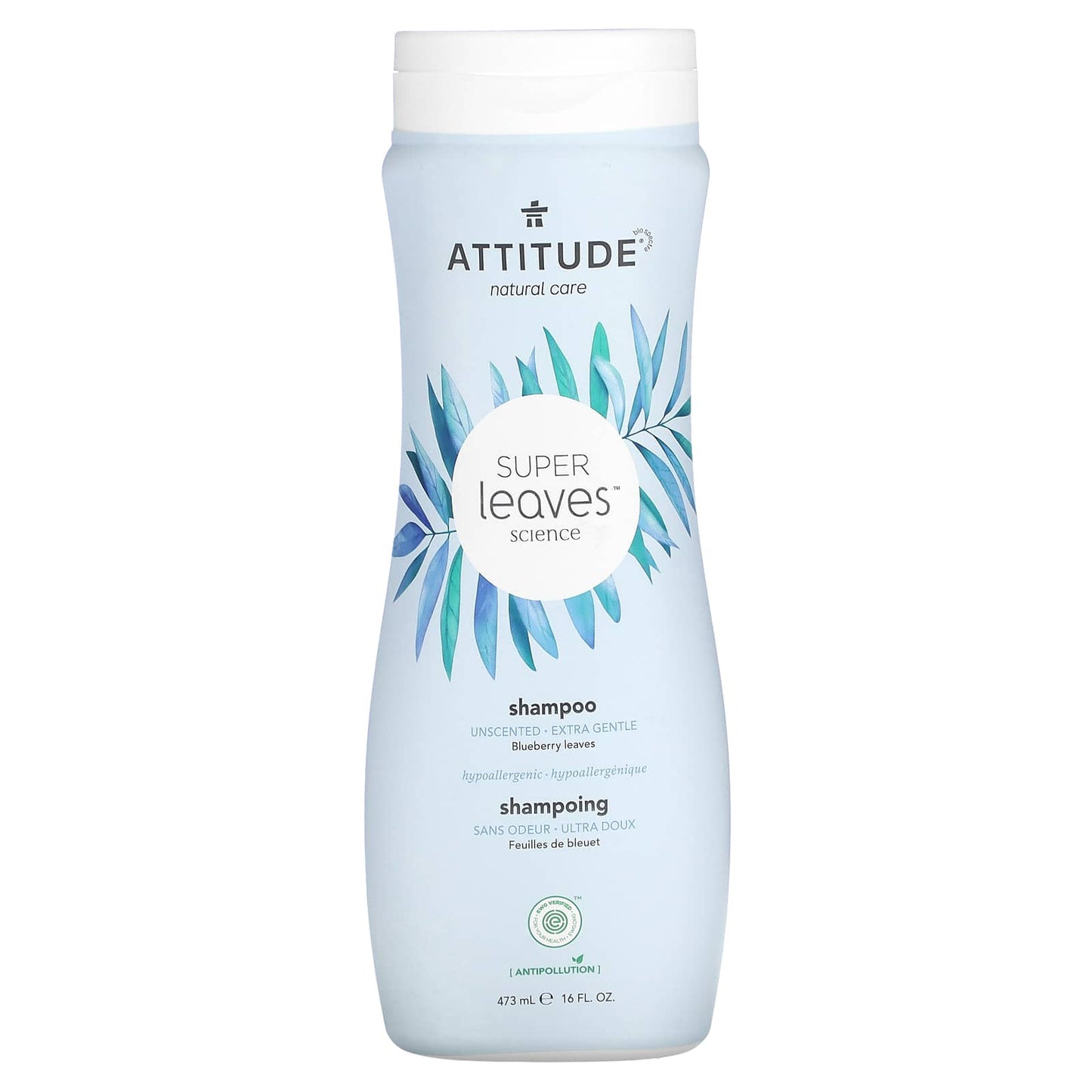 ATTITUDE-Super Leaves Science-Shampoo-Unscented-16 fl oz (473 ml)