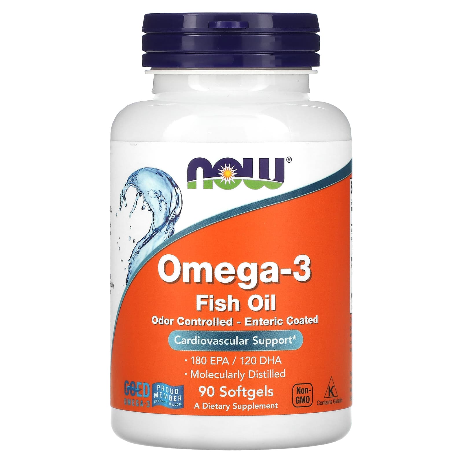 NOW Foods-Omega-3 Fish Oil-90 Softgels