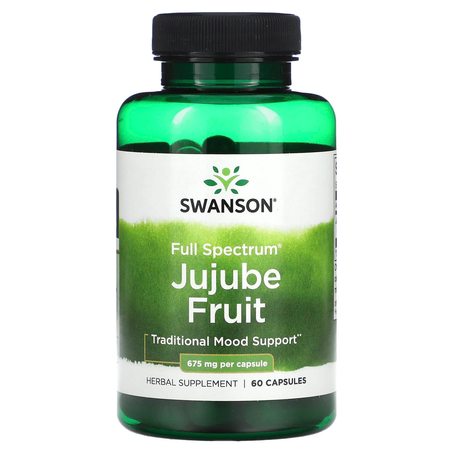 Swanson-Full Spectrum Jujube Fruit-675 mg-60 Capsules