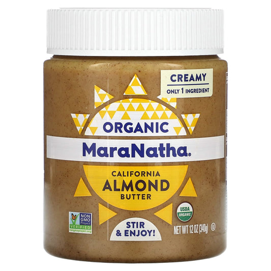 MaraNatha-Organic California Almond Butter-Creamy-12 oz (340 g)