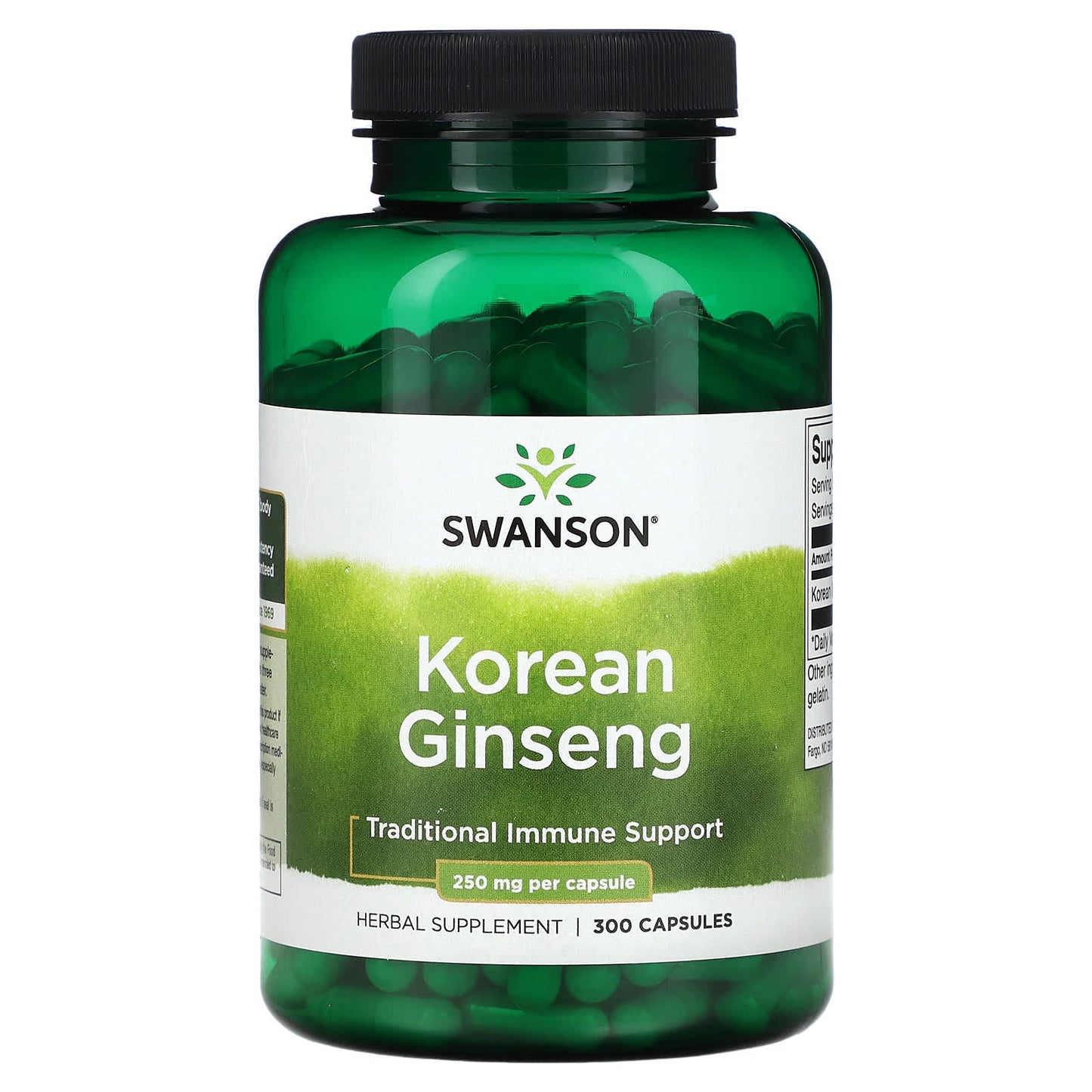 Swanson-Korean Ginseng-250 mg-300 Capsules