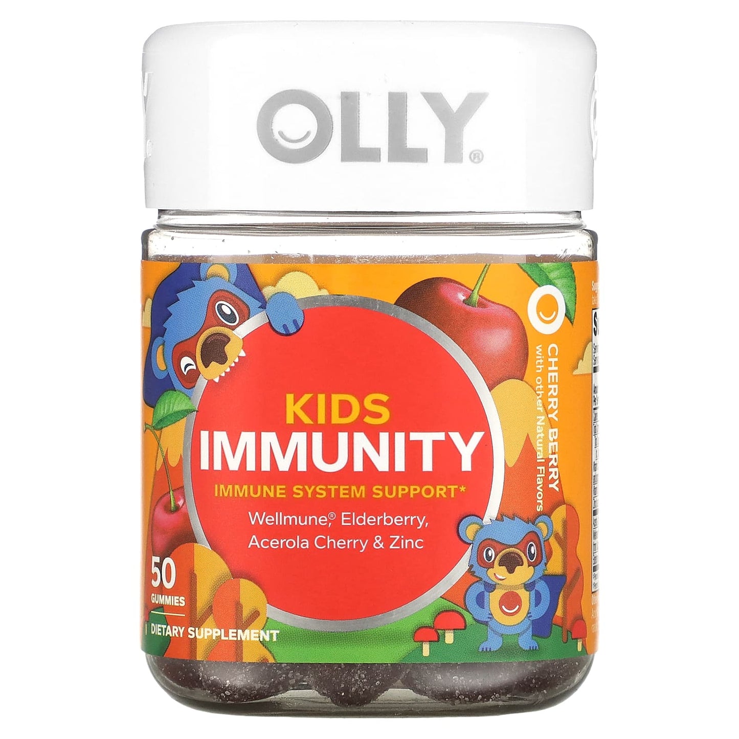 OLLY-Kids Immunity-Cherry Berry-50 Gummies