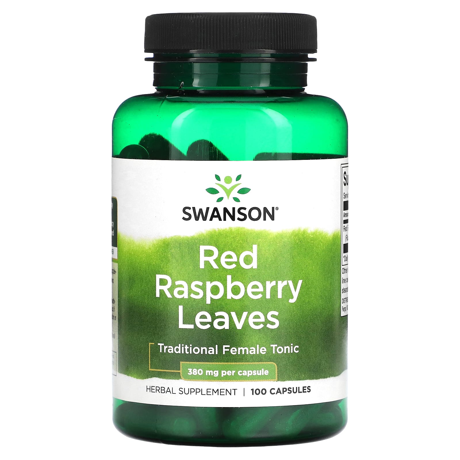 Swanson-Red Raspberry Leaves-380 mg-100 Capsules