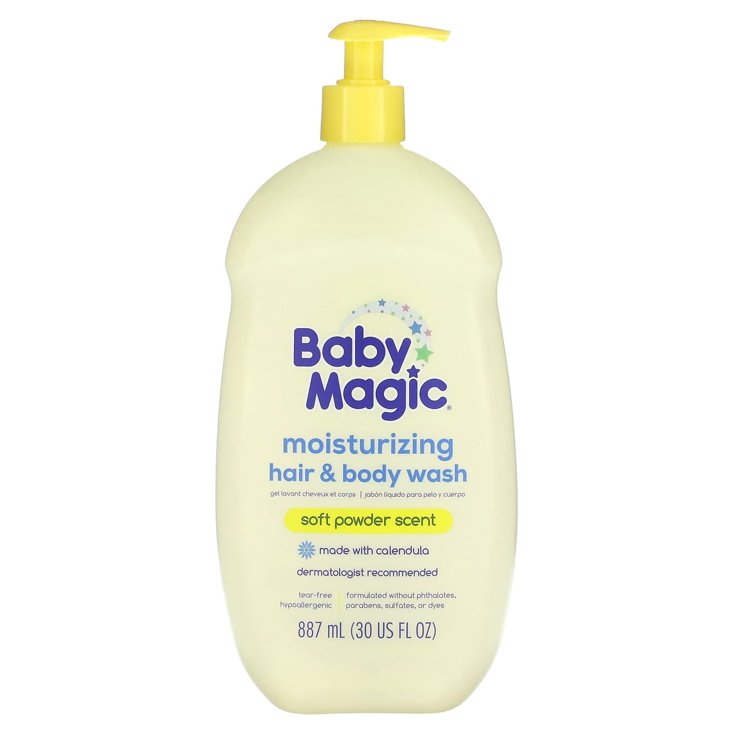 Baby Magic-Moisturizing Hair & Body Wash-Soft Powder-30 fl oz (887 ml)