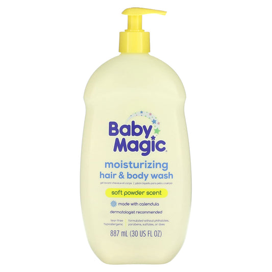 Baby Magic-Moisturizing Hair & Body Wash-Soft Powder-30 fl oz (887 ml)