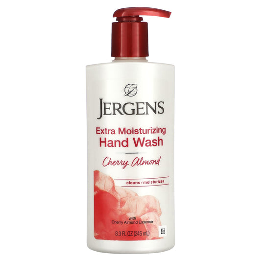 Jergens-Extra Moisturizing Hand Wash-Cherry Almond-8.3 fl oz (245 ml)