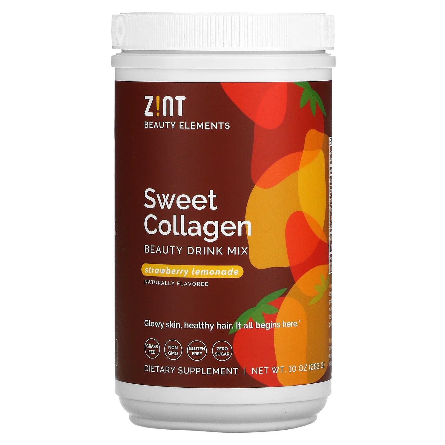 Zint-Sweet Collagen-Beauty Drink Mix-Strawberry Lemonade-10 oz (283 g)