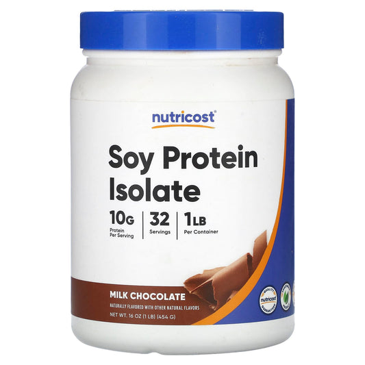 Nutricost-Soy Protein Isolate-Milk Chocolate-1 lb (454 g)