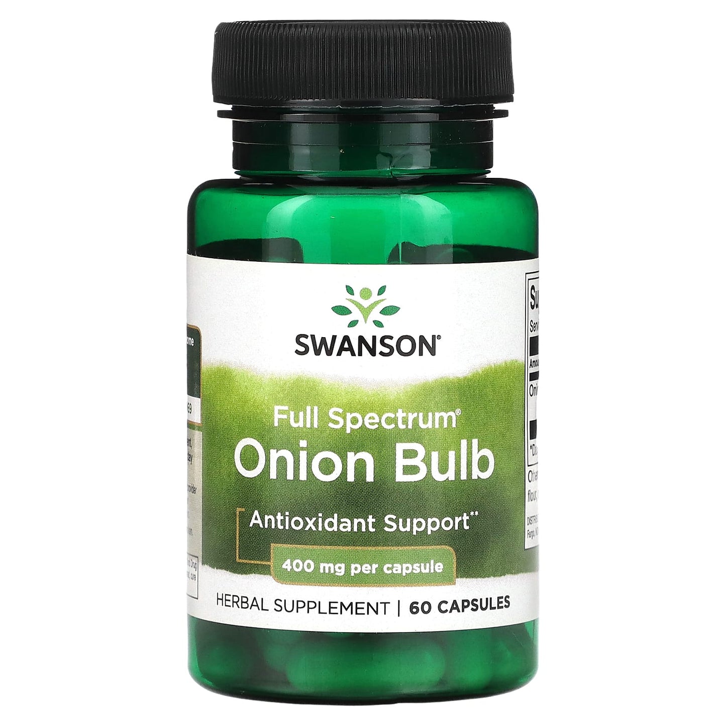 Swanson-Full Spectrum Onion Bulb-400 mg-60 Capsules