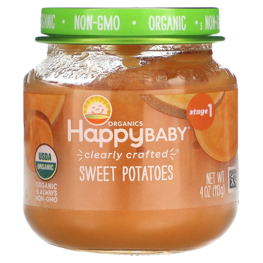 Happy Family Organics-Happy Baby-Stage 1-Sweet Potatoes-4 oz (113 g)