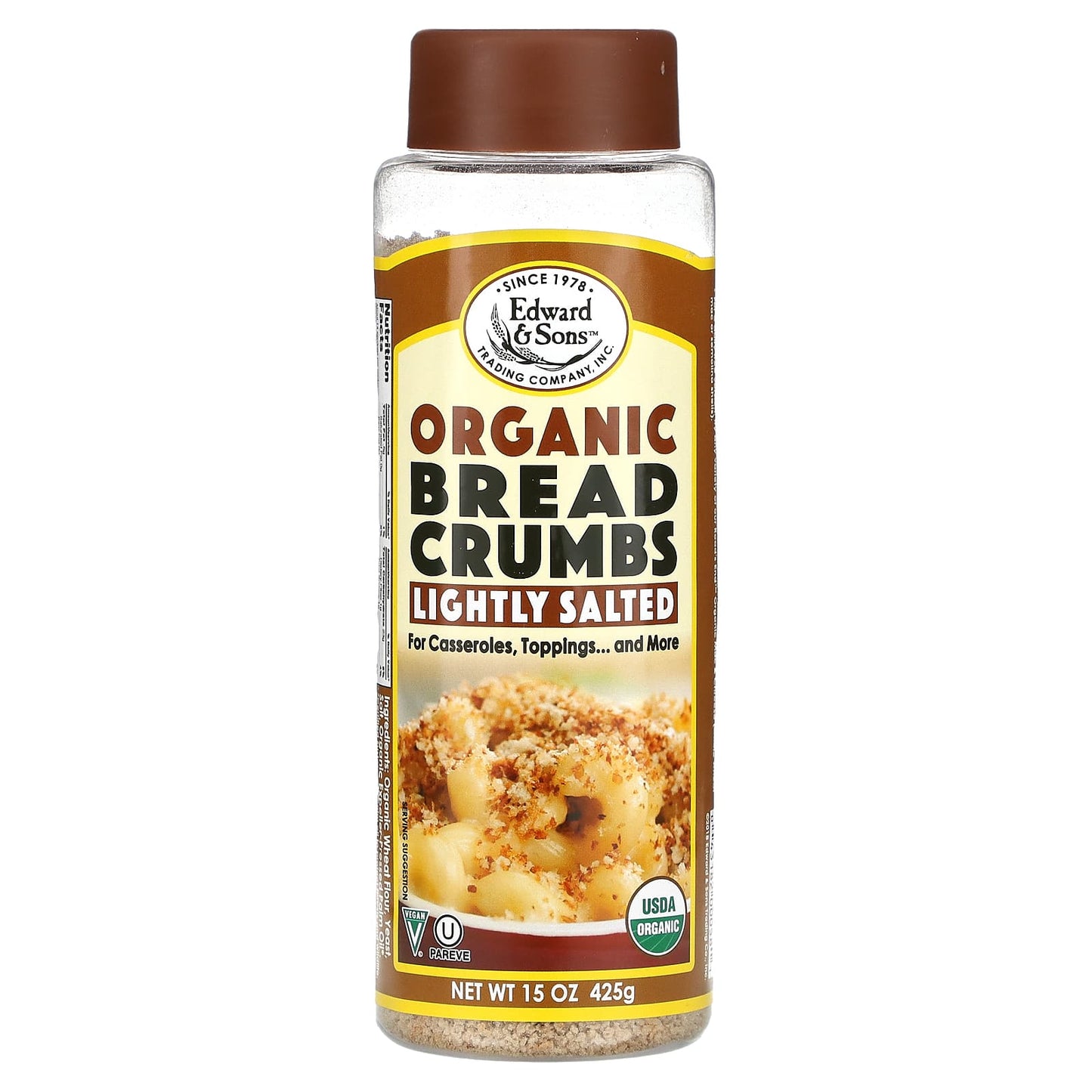 Edward & Sons-Organic Bread Crumbs-Lightly Salted-15 oz (425 g)