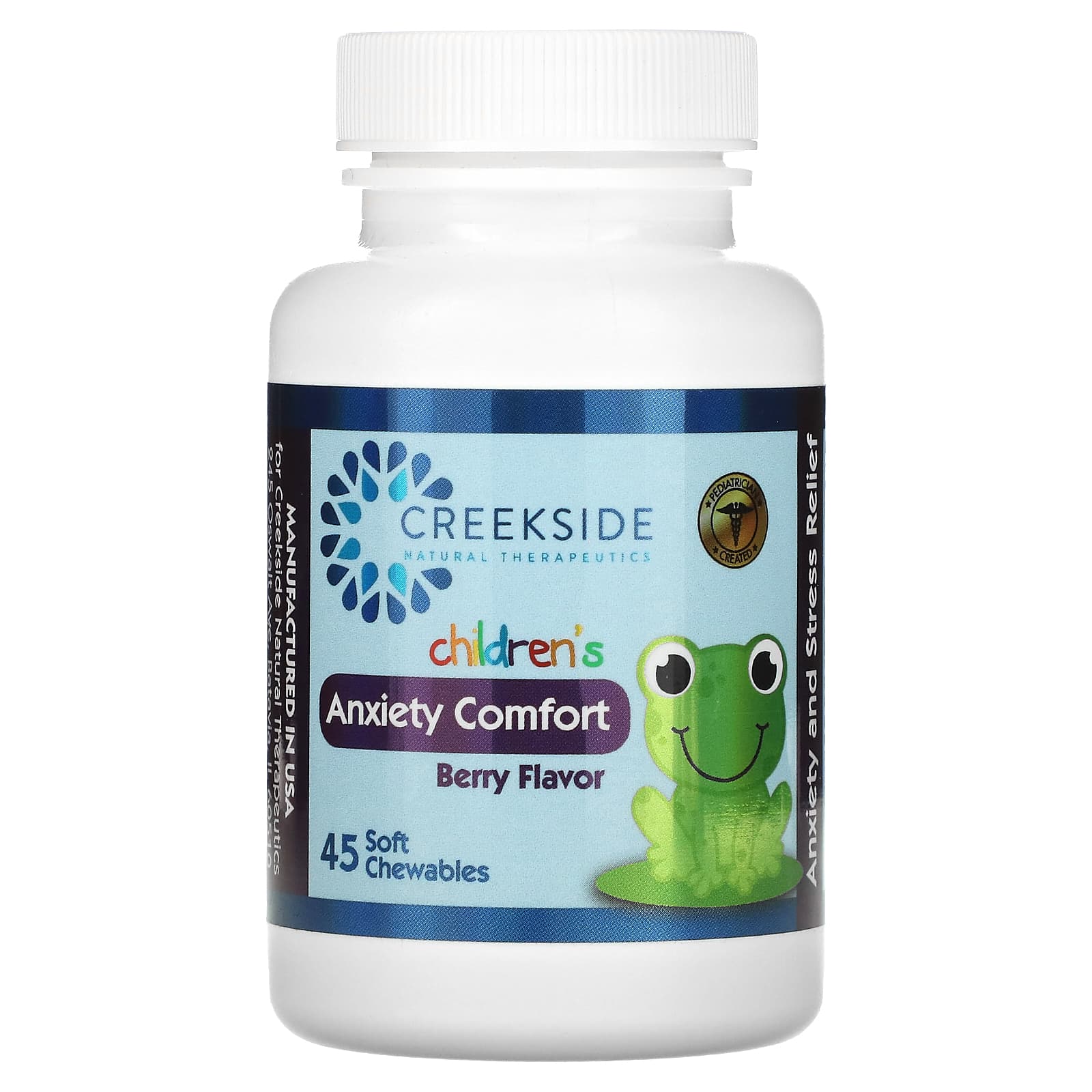 Creekside Natural Therapeutics-Children's-Anxiety Comfort-Berry-45 Soft Chewables