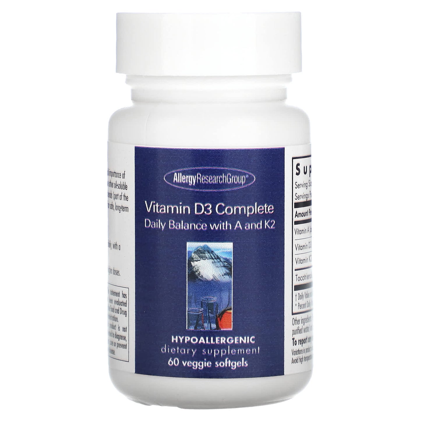 Allergy Research Group-Vitamin D3 Complete-60 Veggie Softgels