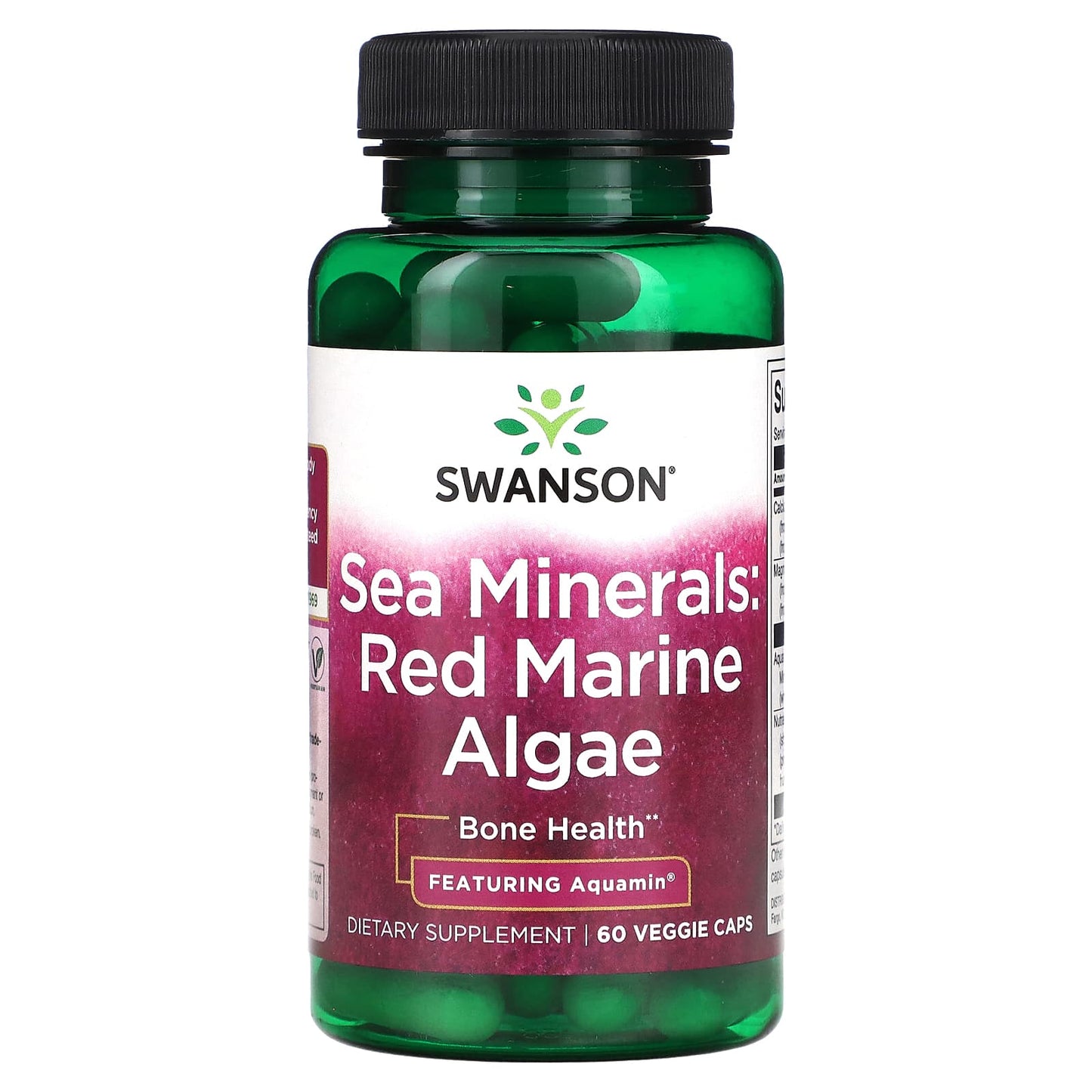 Swanson-Sea Minerals: Red Marine Algae-60 Veggie Caps