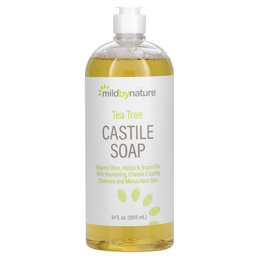 Mild By Nature-Tea Tree Castile Soap-34 fl oz (1005 ml)