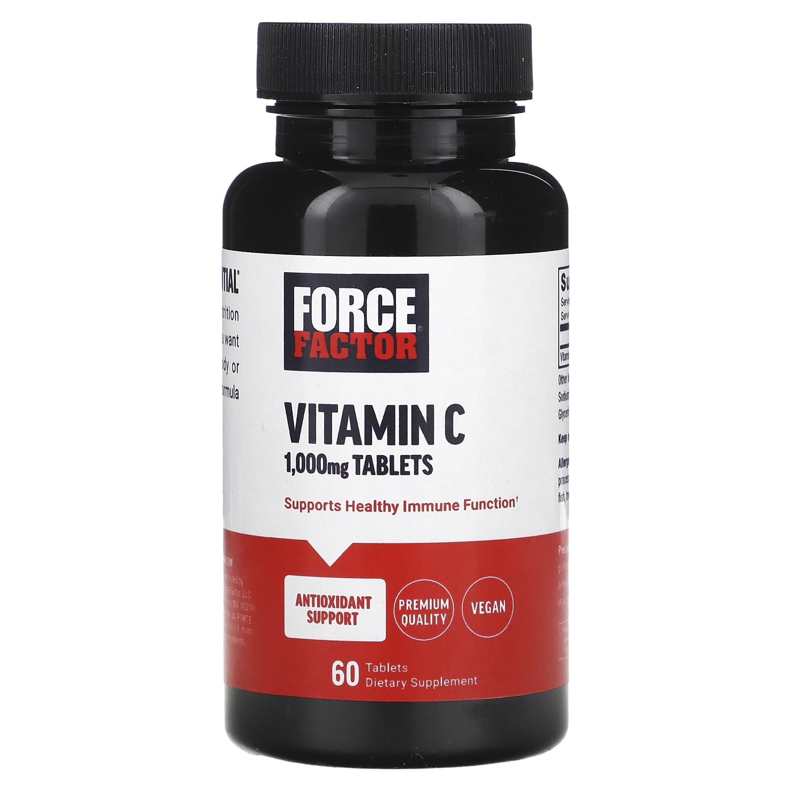 Force Factor-Vitamin C-1,000 mg-60 Tablets