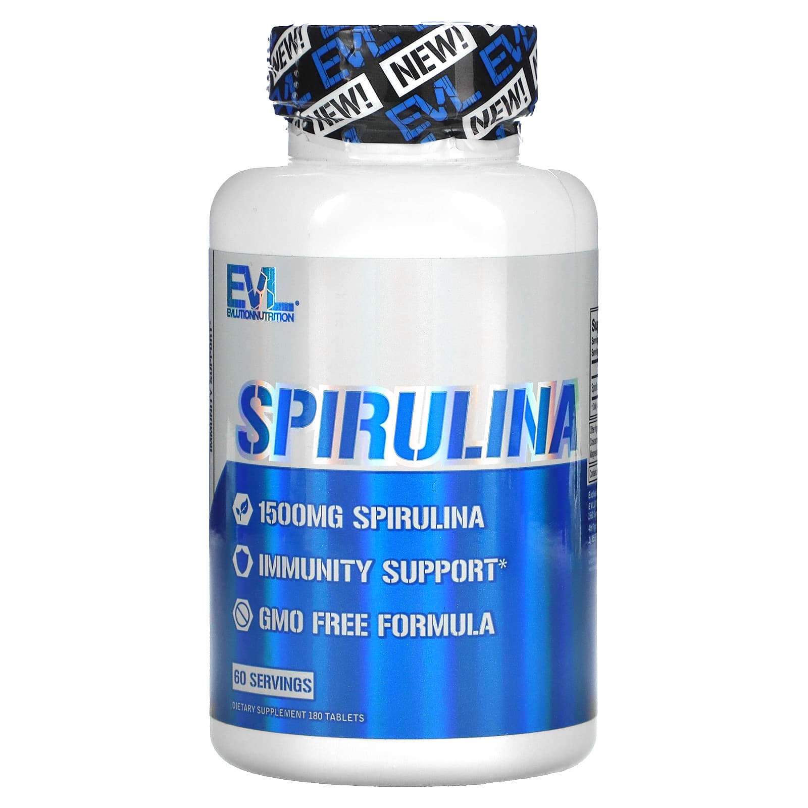 EVLution Nutrition-Spirulina-180 Tablets